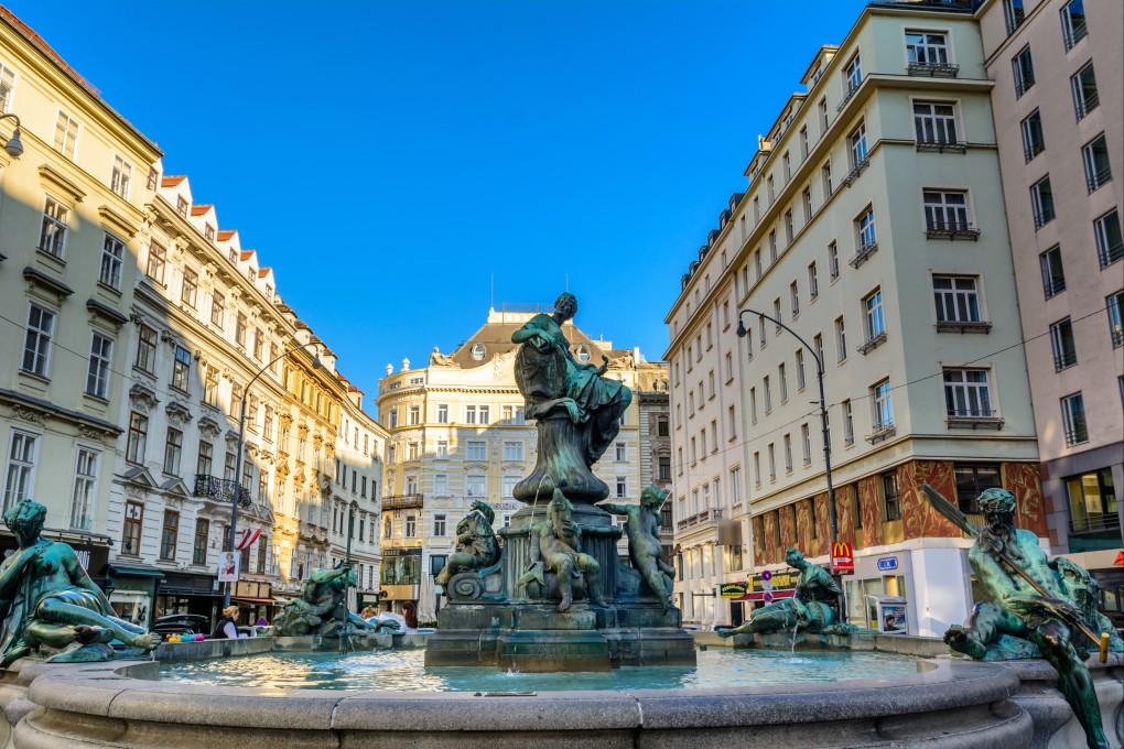 The historic centre of Vienna, in Austria. The city bounced back to first place in the liveability rankings after falling to the 12th spot last year. Photo: Shutterstock