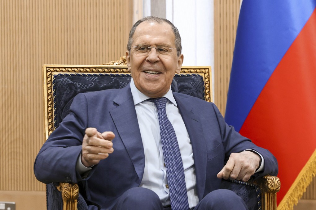Russian Foreign Minister Sergey Lavrov reacts during his talks in Riyadh, Saudi Arabia on June 1. Photo: Russian Foreign Ministry Press Service via AP
