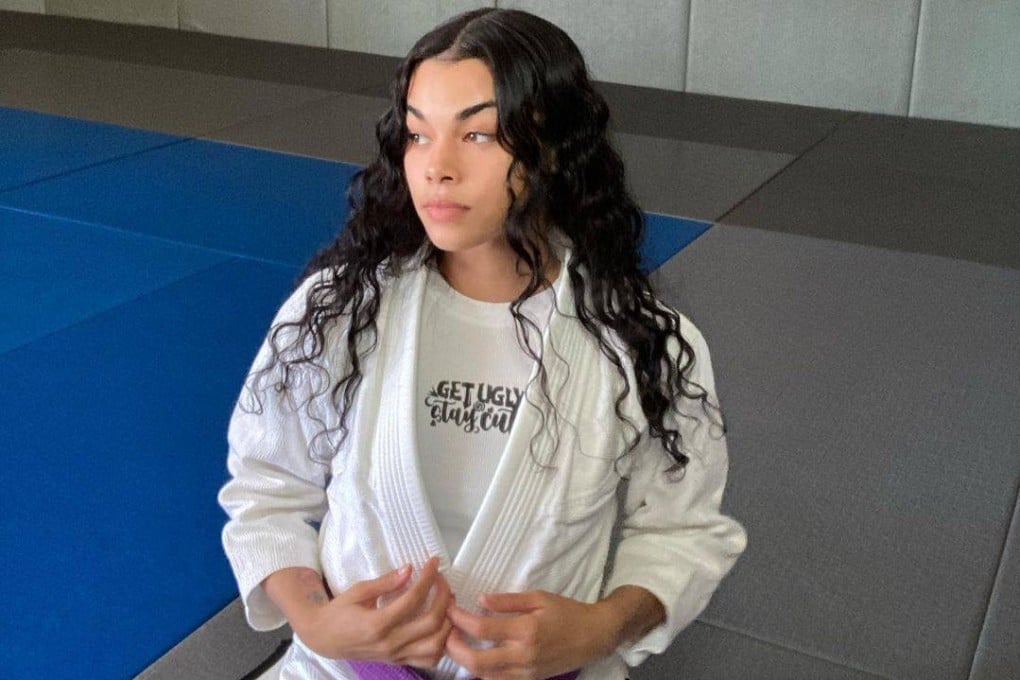 Brazilian jiu jitsu purple belt Lea Bivins in the gym ahead of her ONE Championship debut. Photo: instagram/@lea.bivins