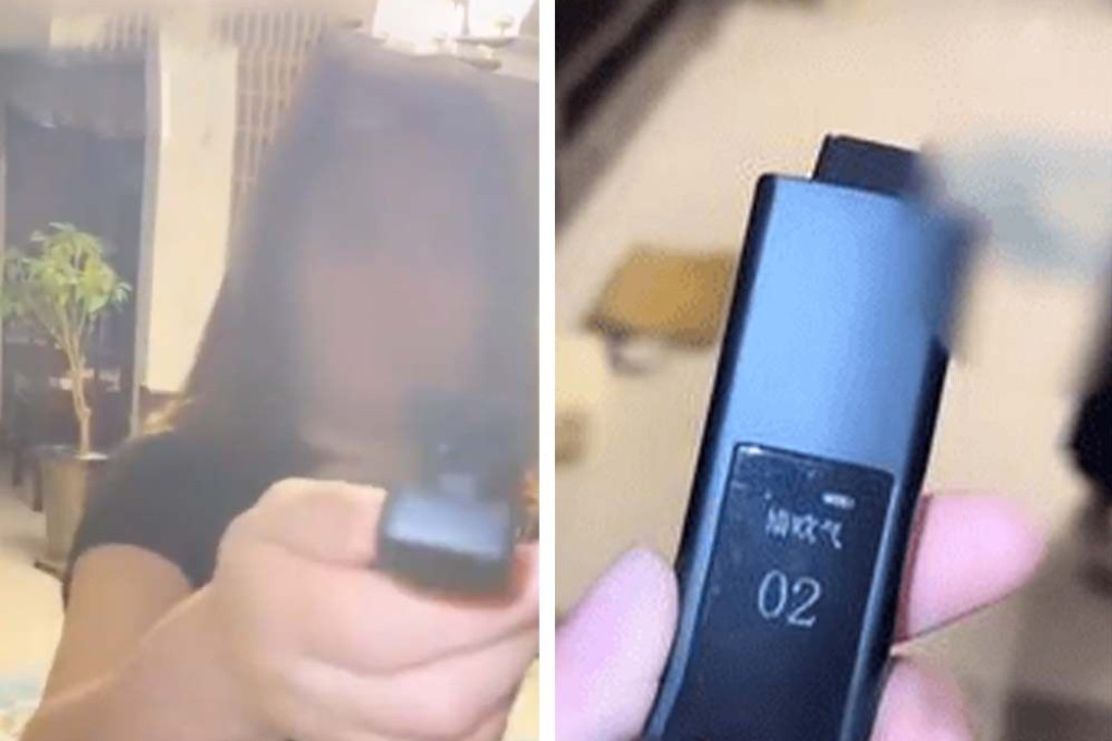A woman in China gives her adult daughter a breathalyser test every time she goes out. Photo: SCMP composite