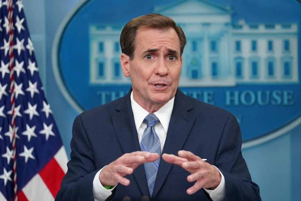 White House spokesman John Kirby at the White House in Washington on Thursday. Photo: Reuters
