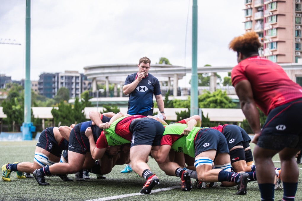 Hong Kong men’s 15s squad train ahead of their ARC game against Korea. Photo: HKRU