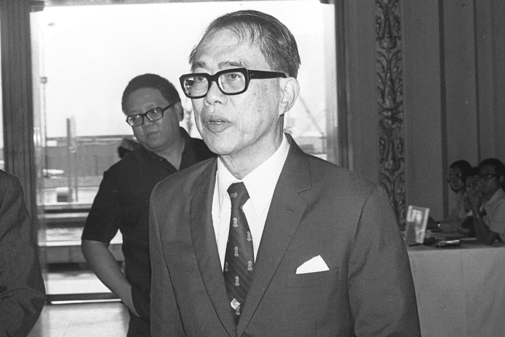 Former Singapore Finance Minister Hon Sui Sen pictured in 1976. File photo: SCMP