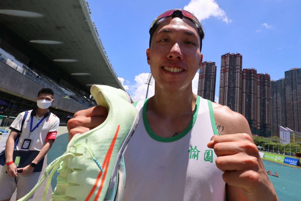 Mui Ching-yeung won the men’s 110m hurdles. Photo: Dickson Lee