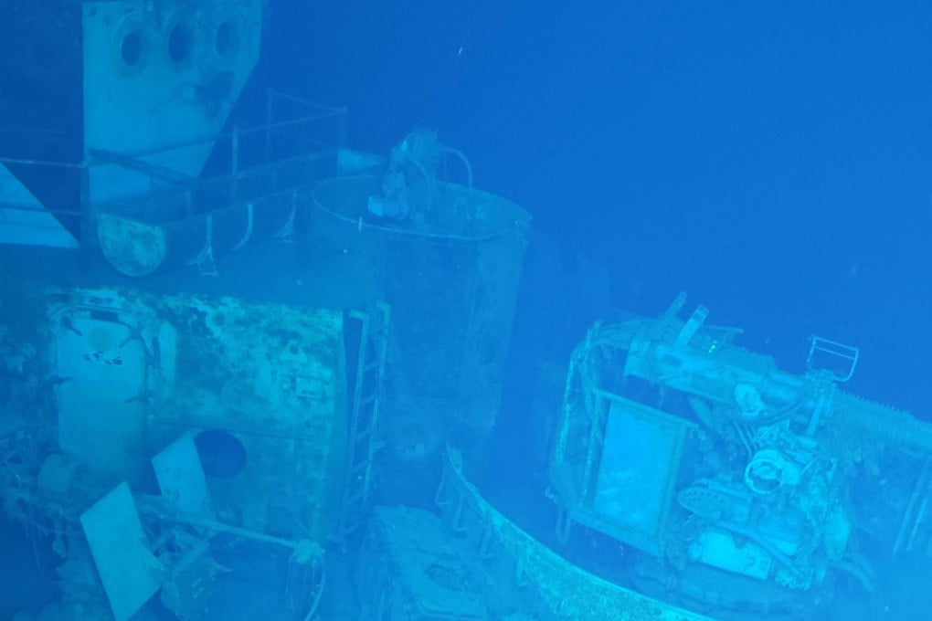 The pilothouse of the wreck of navy destroyer USS Samuel B Roberts after it was discovered off the Philippines. Photo: Caladan Oceanic and EYOS expeditions/AFP