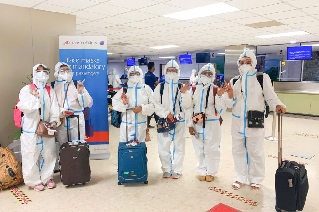 More Sri Lankan students are expected to follow the first batch that arrived on Friday. Photo: Twitter
