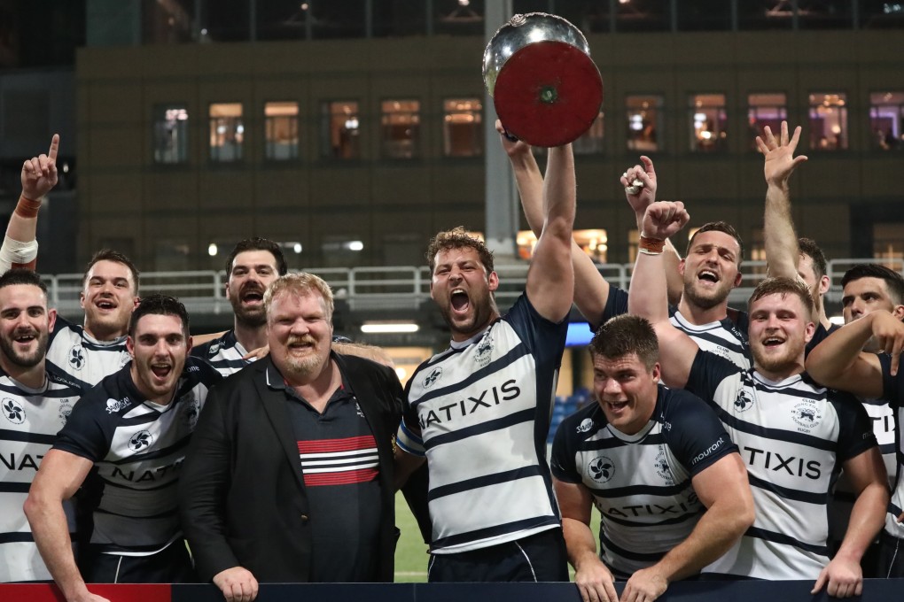 Josh Hrstich, pictured lifting last season’s Premiership trophy, will now lead Hong Kong. Photo: Jonathan Wong