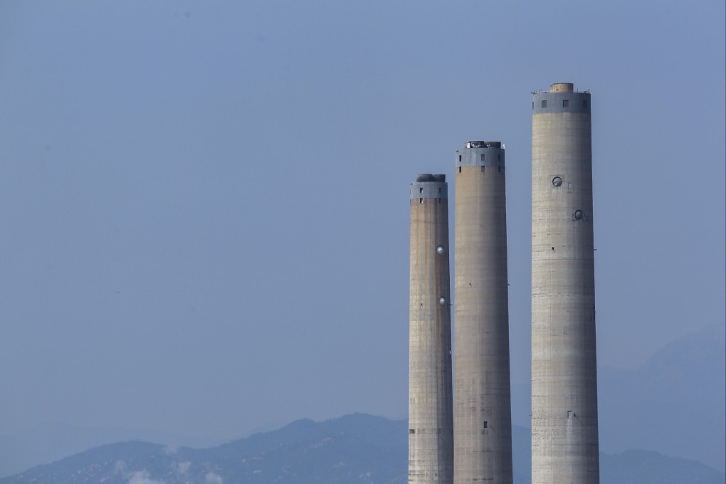 Smokestacks at a Hong Kong power station. Photo: Roy Issa.