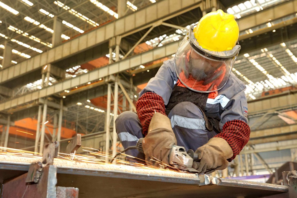 Profits at China’s industrial enterprises fell by 6.5 per cent in May, year on year. Photo: AFP