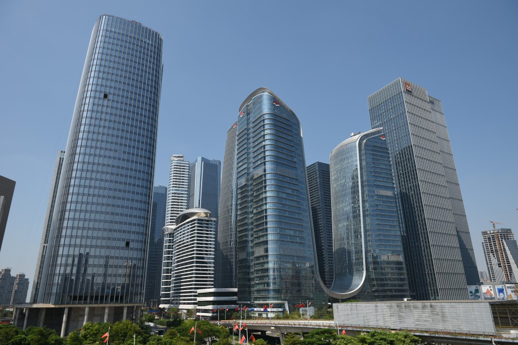 Qianhai Pilot Free Trade Zone is seen on October 12, 2020 in Shenzhen.
Photo by VCG/VCG