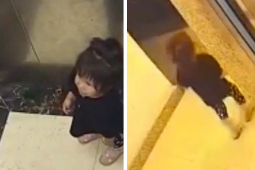 Police are investigating what happened to a little girl after she was accidentally left inside a lift. Photo: SCMP composite