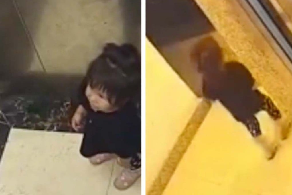 Police are investigating what happened to a little girl after she was accidentally left inside a lift. Photo: SCMP composite