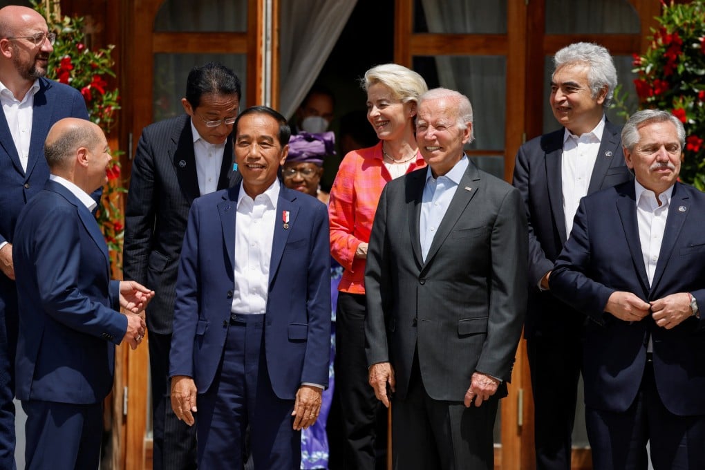 On Sunday, the G7 announced a pledge to raise US$600 billion over five years to fund infrastructure projects in developing countries. The Partnership of Global Infrastructure and Investment is largely a revival of the Build Back Better World initiative launched at the G7 summit a year ago. Photo: Pool via Reuters