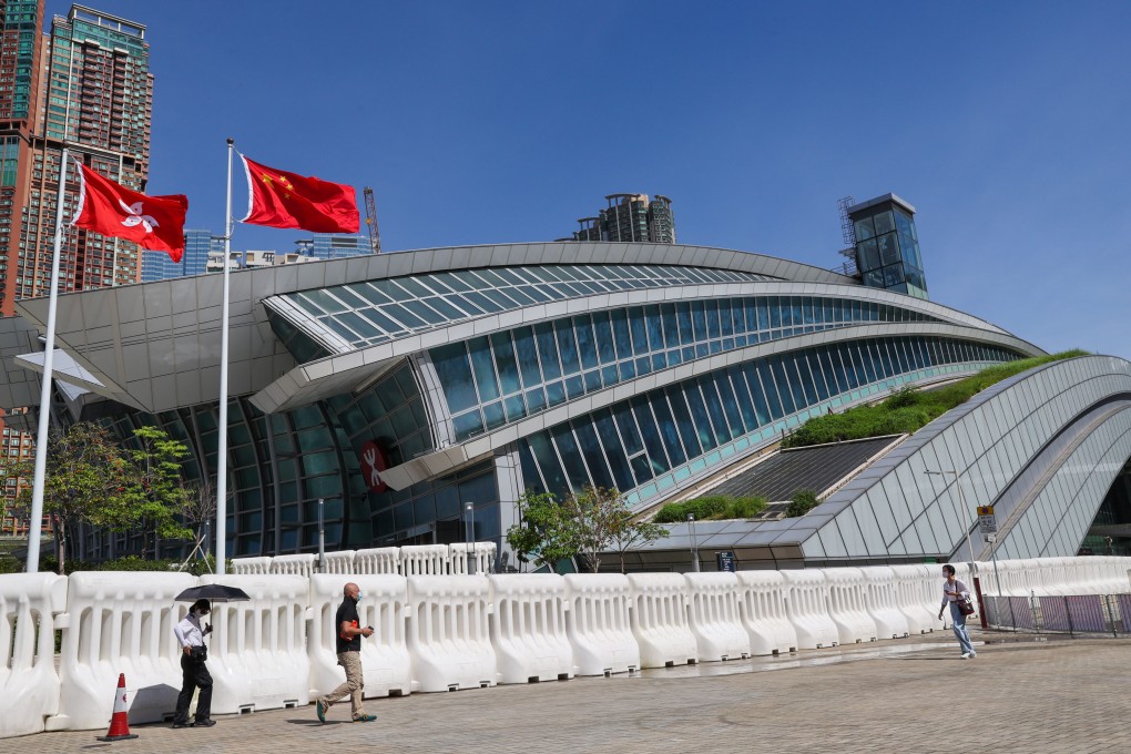 A lockdown will be launched before midnight on Tuesday around the high-speed rail terminus in West Kowloon. Photo: Yik Yeung-man