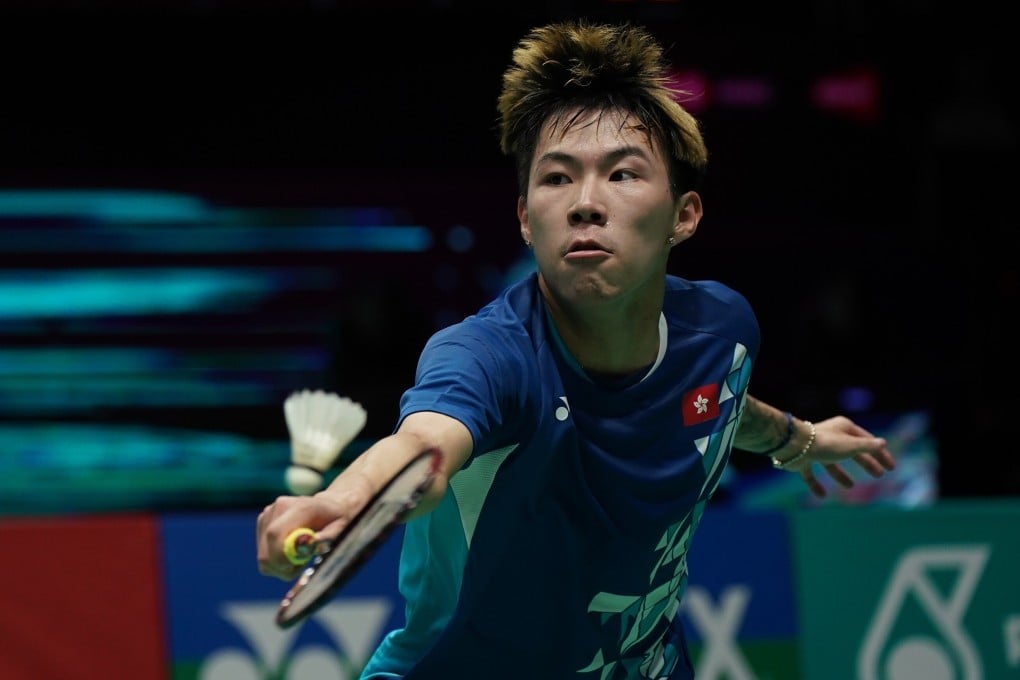 Lee Cheuk-yiu in action against Singapore’s Loh Kean Yew at the Malaysia Open. Photo: AP