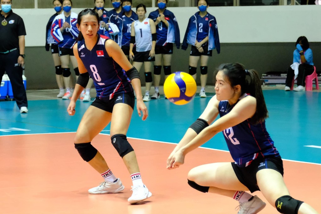 Pang Wing-lam (right) was instrumental with her 22 points handing Hong Kong victory against India. Photo: AVC