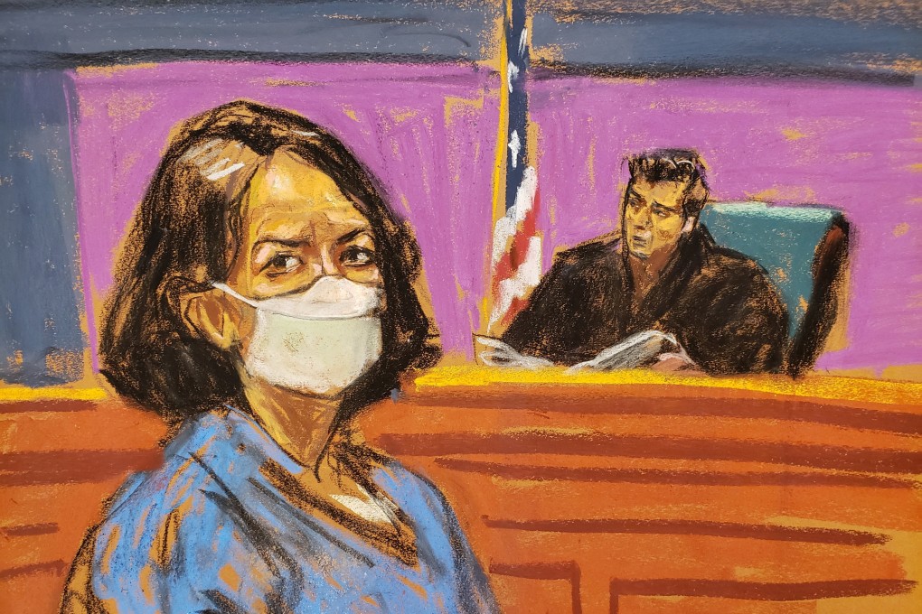 Jeffrey Epstein associate Ghislaine Maxwell listens to her sentencing from Judge Alison Nathan. Photo: Reuters