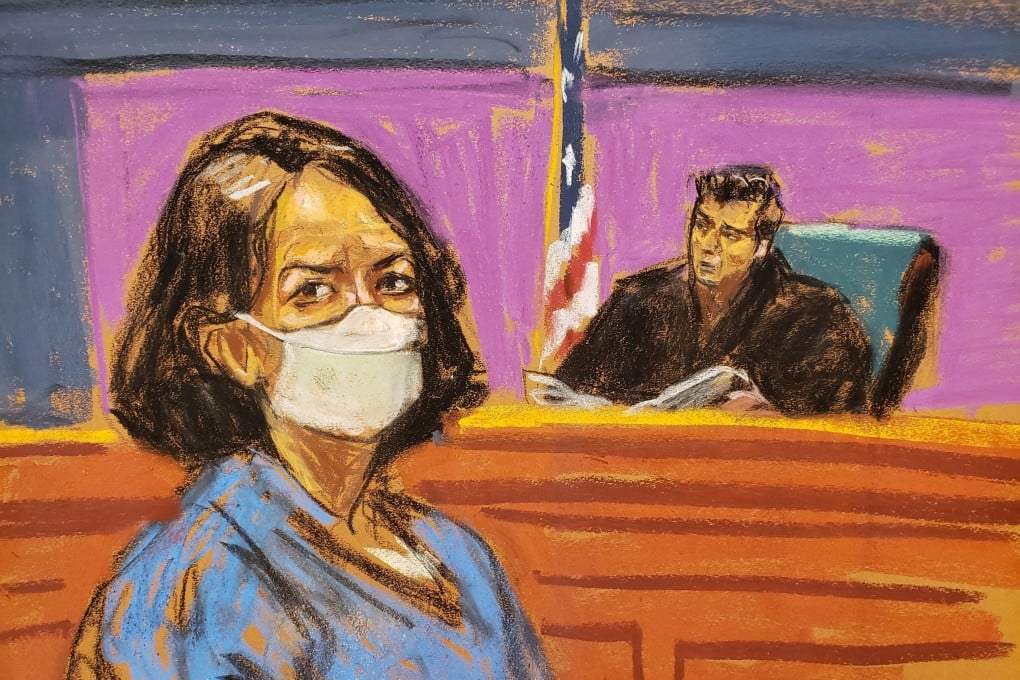 Jeffrey Epstein associate Ghislaine Maxwell listens to her sentencing from Judge Alison Nathan. Photo: Reuters