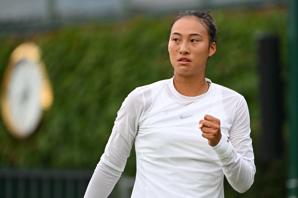 China’s Zheng Qinwen moves to the second round after defeating Sloane Stephens. Photo: AFP
