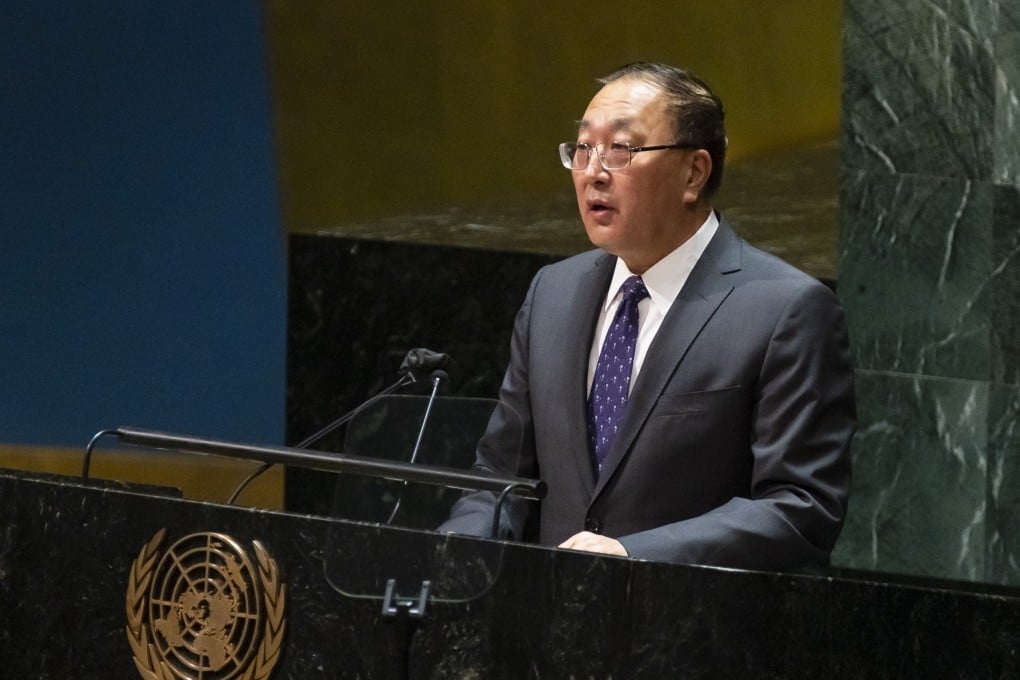 China’s ambassador to the UN Zhang Jun told the UN Security Council that successive expansions by Nato had failed to make Europe more secure, but rather had sown conflict. Photo: EPA-EFE