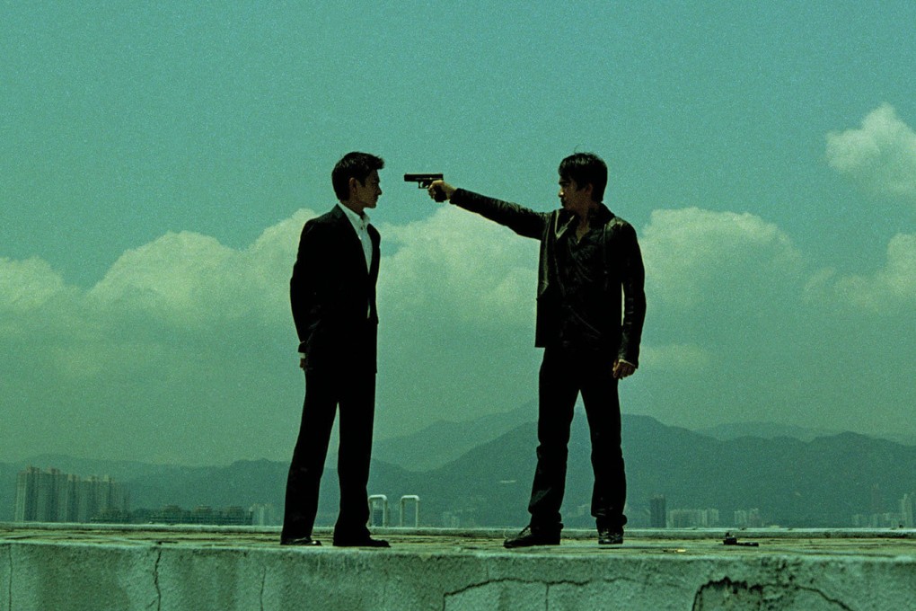 Andy Lau (left) and Tony Leung in a still from Infernal Affairs. The Hong Kong police thriller became a trilogy of movies and the original was given a Hollywood remake in The Departed.