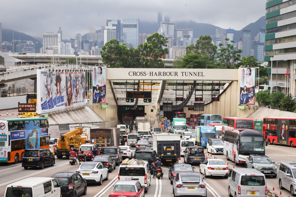 The Cross-Harbour Tunnel during the peak rush hour on June 14. Photo: K.Y. Cheng