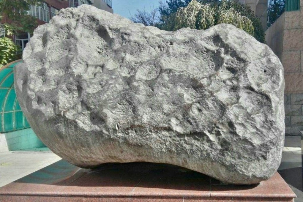 The largest Aletai meteorite weighs 28 tonnes and was found by a farmer in 1898. More have been found in the area in recent years. Photo: Handout