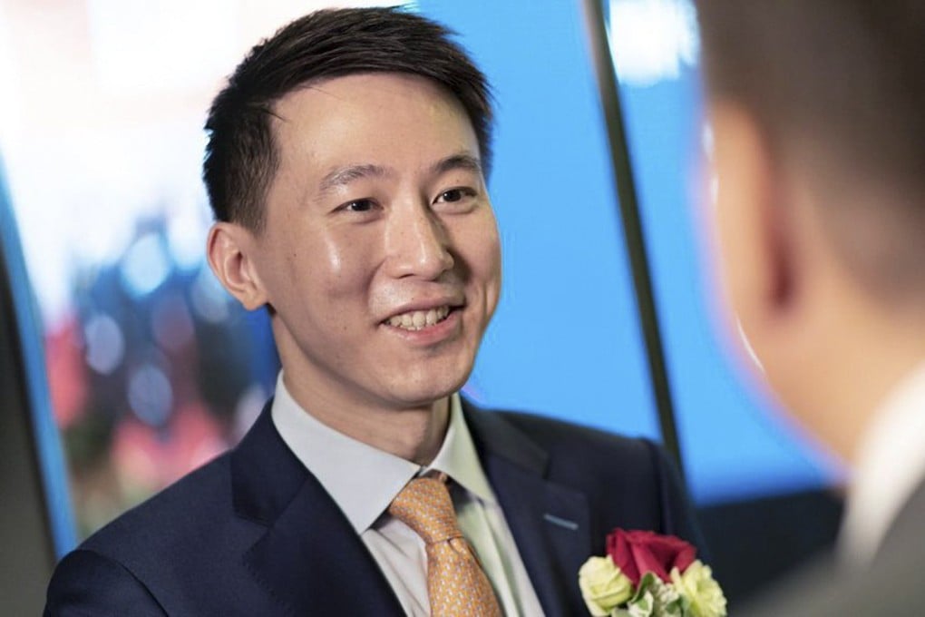 TikTok CEO Shou Zi Chew states in his letter that the company has never been asked to hand over user data to Chinese authorities and would not do so if asked. Photo: Bloomberg