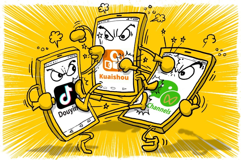 China’s short video war: WeChat invests in Channels to take on Douyin and Kuaishou in battle for eyeballs and advertising spend credit: Henry Wong