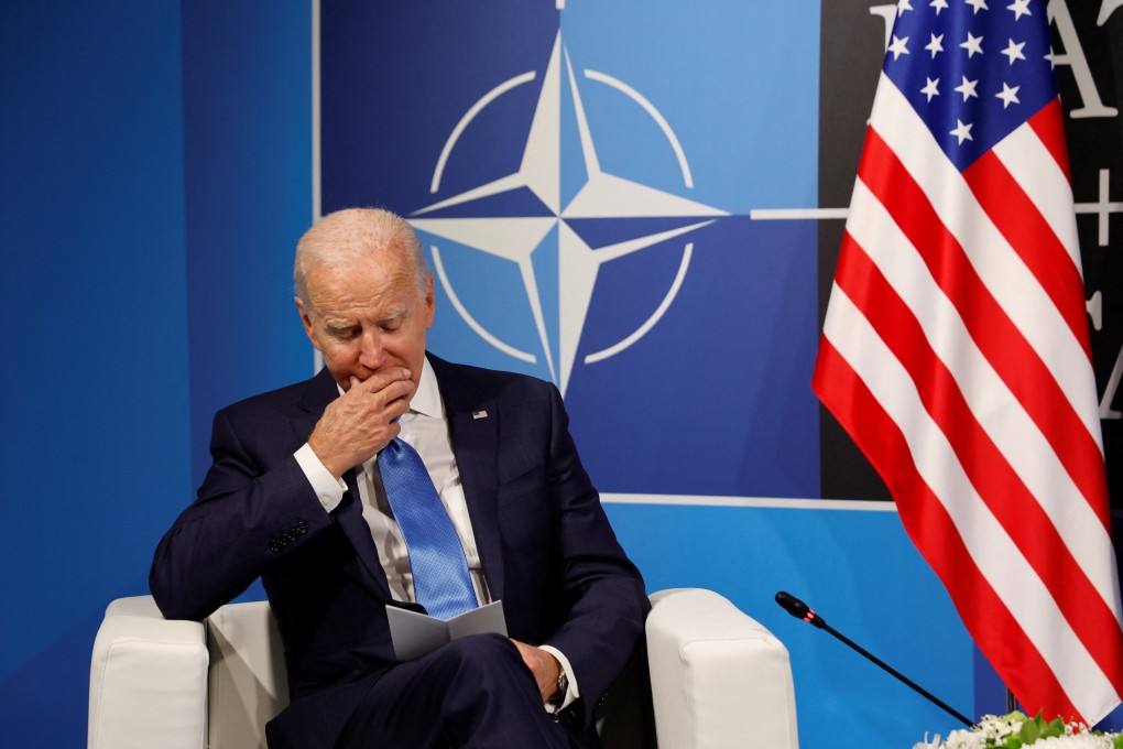 US President Joe Biden at the start of the NATO summit in Madrid, Spain, June 29, 2022. Photo: Reuters