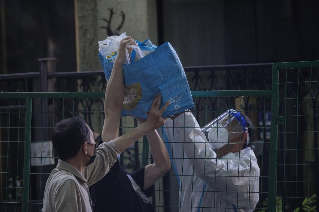 After protests in Shanghai, authorities are stressing the need to ensure that essential supplies get through to locked-down residents. Photo: EPA-EFE