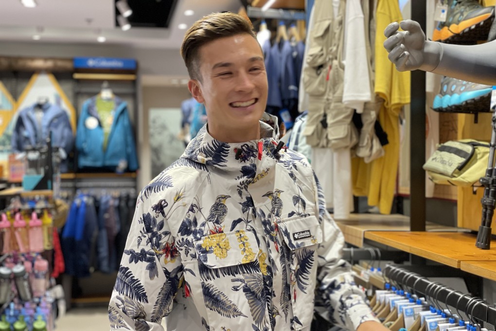Hong Kong football international Matthew Orr at Monday’s promotional event for Columbia Sportswear in Times Square. Photo: Chan Kin-wa