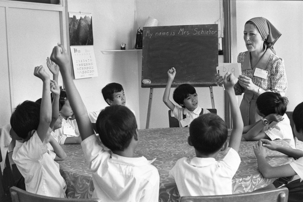 An English class at St Teresa’s School in Stanley, Hong Kong, in 1977. Photo: SCMP