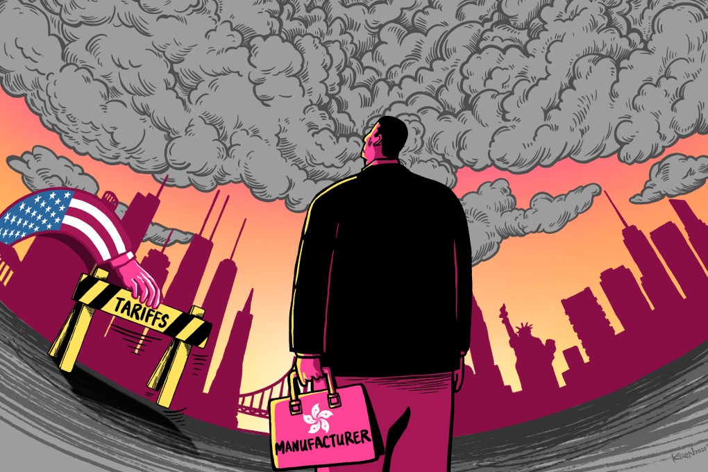 As the US mulls the removal of some tariffs on Chinese imports, lingering disputes between the two economic superpowers continue to cloud the outlook for Hong Kong manufacturers. Illustration: Lau Ka-kuen