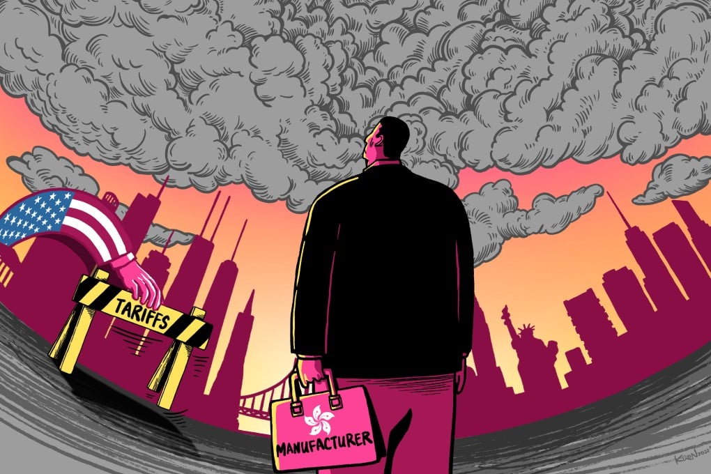 As the US mulls the removal of some tariffs on Chinese imports, lingering disputes between the two economic superpowers continue to cloud the outlook for Hong Kong manufacturers. Illustration: Lau Ka-kuen