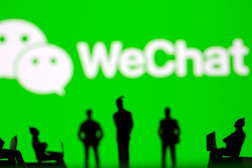 Small toy figures are seen in front of WeChat logo in this illustration picture taken March 15, 2021. Photo: Reuters