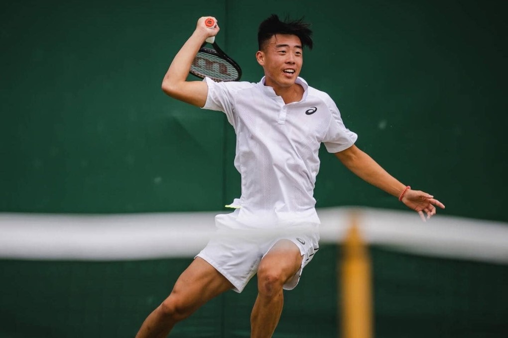 Coleman Wong continued his encouraging progress at Wimbledon as he won again in the boys’ singles. Photo: HKTA