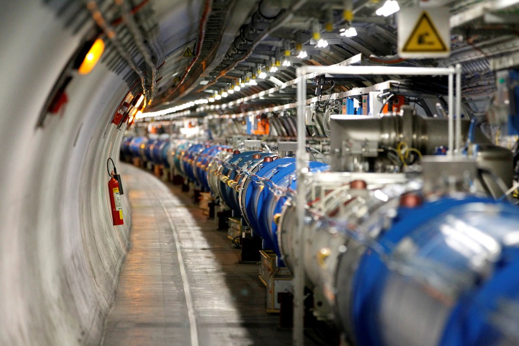 Part of the Large Hadron Collider is seen at Cern in the French village of Saint-Genis-Pouilly near Geneva in Switzerland in July 2014. Photo: Reuters