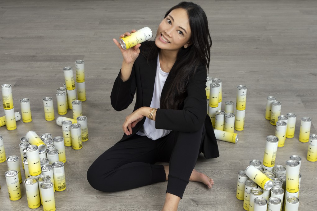 Wellness drink creator Amy Tsien recently launched “functional recovery soda” Eve. Photo: Eve