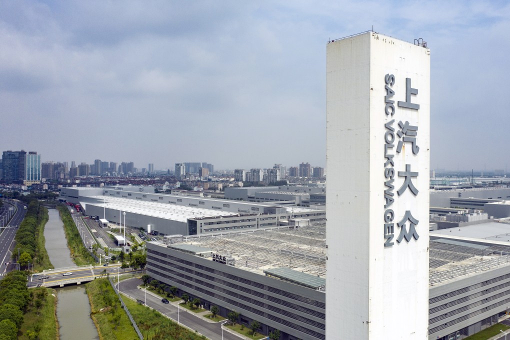 The Volkswagen AG factory, operated with local partner SAIC Motor Corp., in Shanghai, China, on Tuesday, June 7, 2022. Photo: Bloomberg
