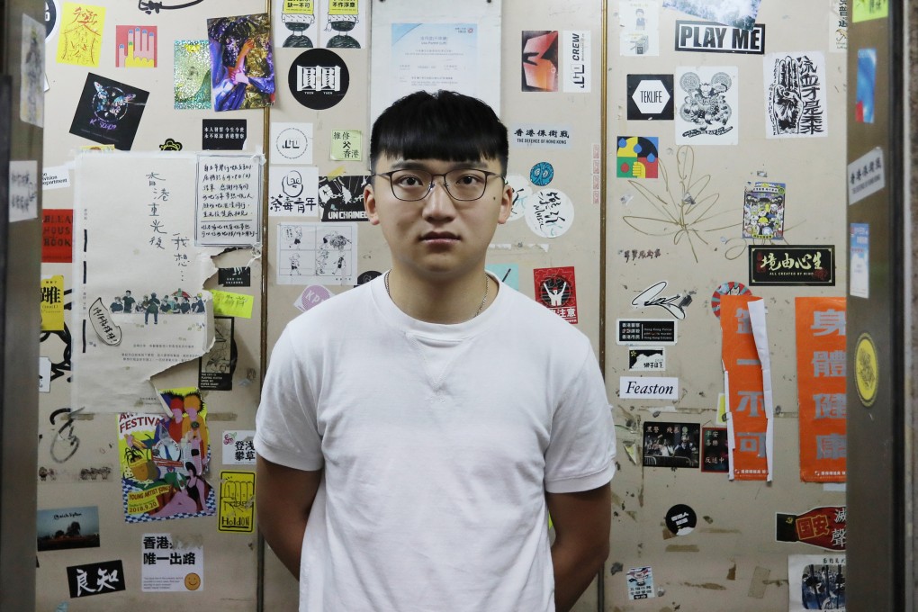 Isaac Cheng, who has had a warrant issued for his arrest over non-appearance in court in connection with allegations of false claims about the efficiency of face masks. Photo: Nora Tam