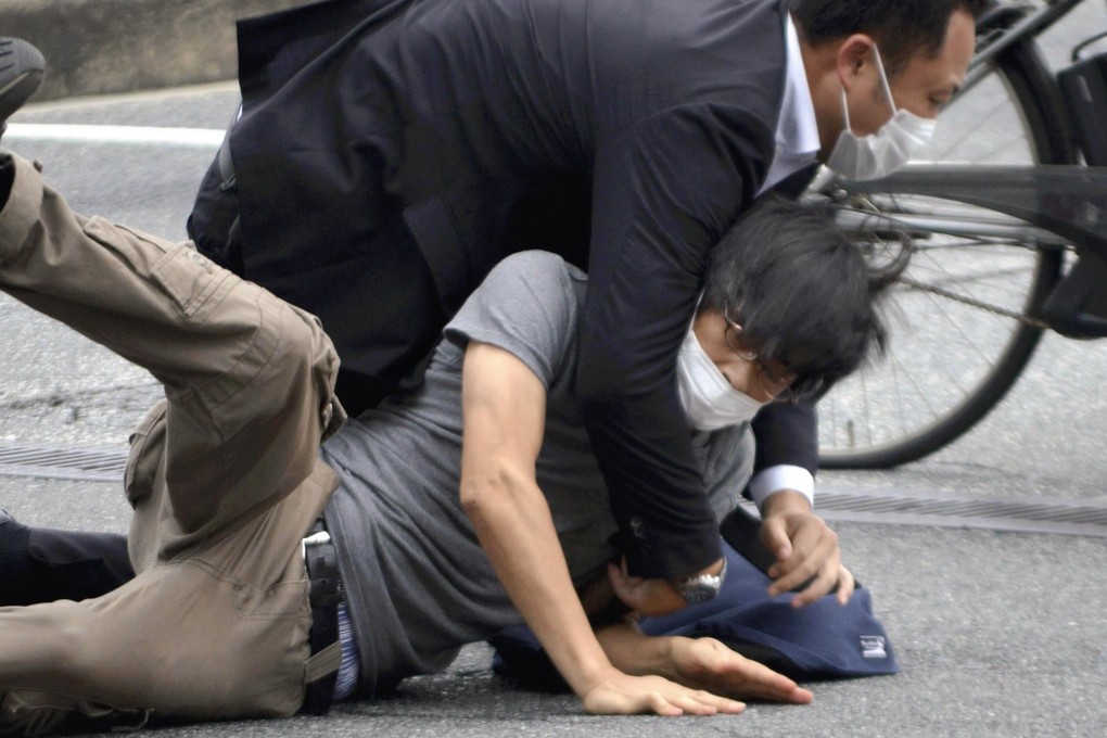 Tetsuya Yamagami is detained close to where Shinzo Abe was fatally shot n Nara Prefecture, western Japan, on Friday. Photo: The Yomiuri Shimbun via AP