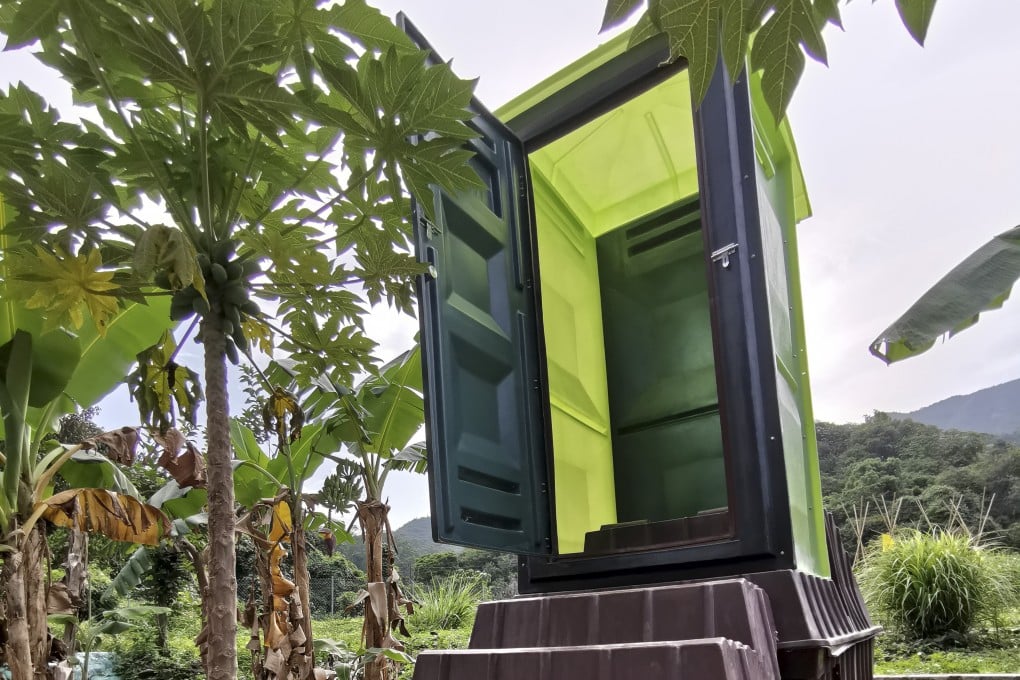 The Dehtlet Eco-system is a sanitation solution that does not use water or chemicals and turns human waste into fertiliser for farming. Photo: Handout