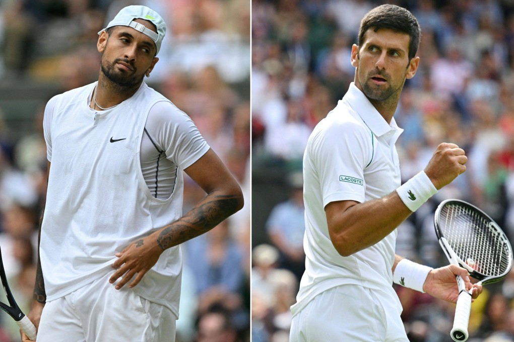 Nick Kyrgios and Novak Djokovic meet for the third time in their careers. Photo: AFP