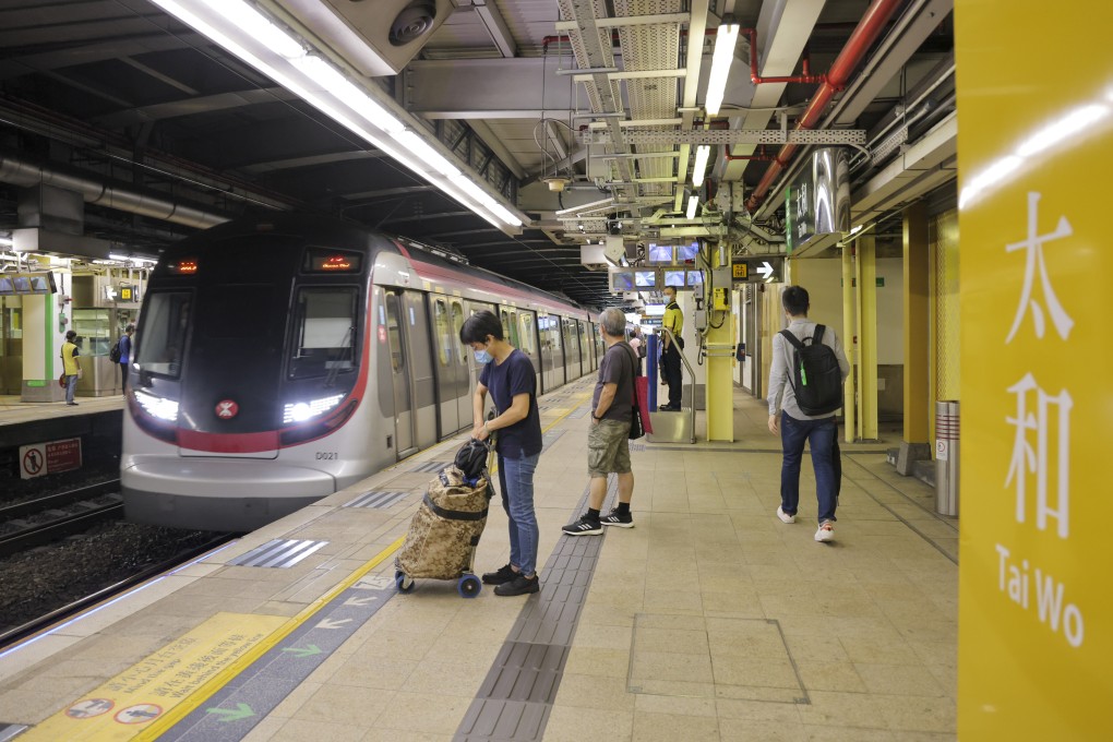 Tai Wo MTR station, part of the East Rail Line, on June 7. Photo: Jelly Tse