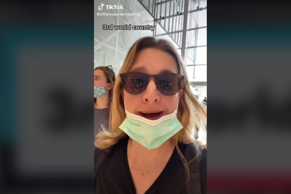 TIffany Werner at the Pavilion shopping centre in Kuala Lumpur. Photo: TikTok/@tiffanywernertraveling