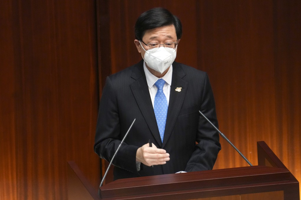 Hong Kong’s new chapter, Lee said, was underpinned by a constructive working relationship with lawmakers. Photo: Sam Tsang