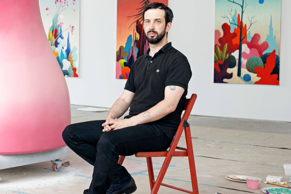 Nicolas Party, whose pastel art is showing in his first solo exhibition  in Hong Kong, “Red Forest”. Photo: Nicolas Party/Hauser & Wirth