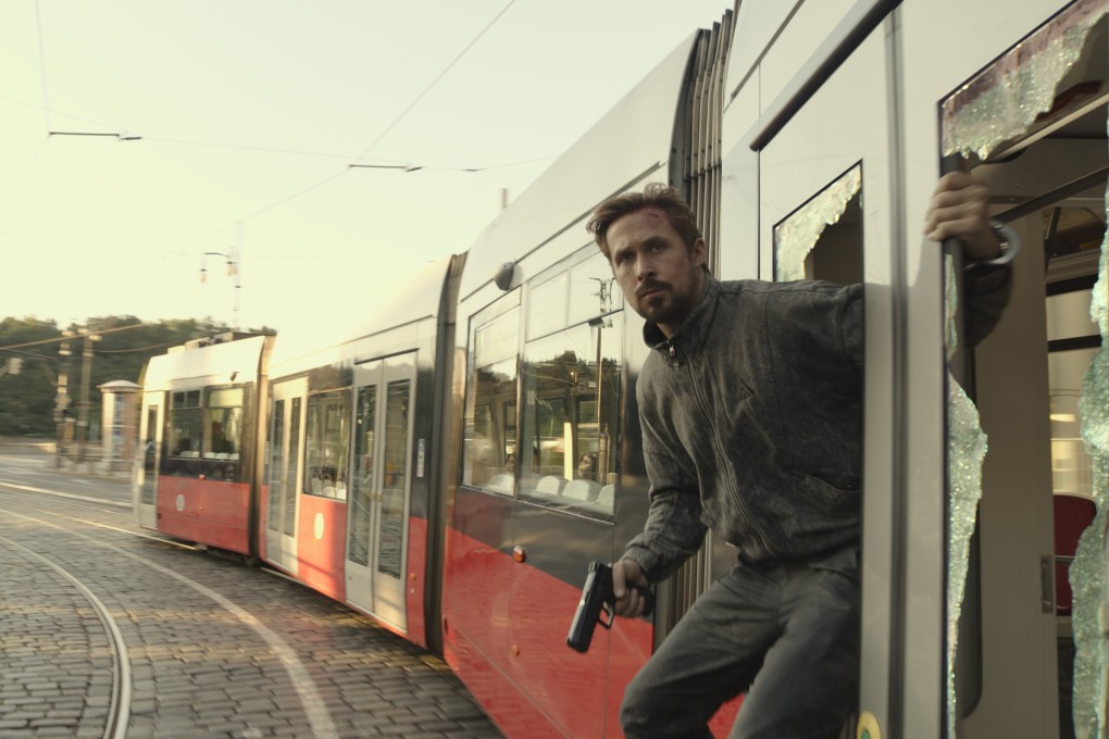 Ryan Gosling plays a CIA operative in a still from Netflix movie The Gray Man. Photo: Netflix.