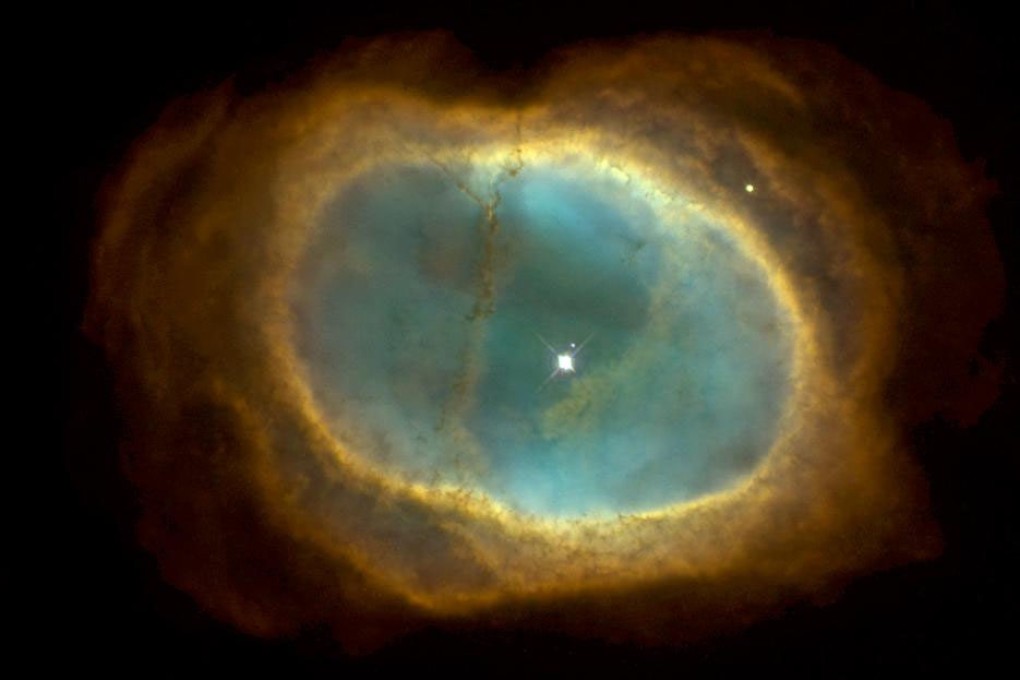 The Southern Ring Nebula, which is visible in the southern hemisphere. Nasa said the first cosmic images from the James Webb Space Telescope to be released July 12, will include unprecedented views of distant galaxies, bright nebulae, and a faraway giant gas planet. Photo: Nasa